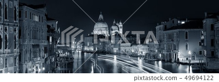 Venice Grand Canal viewed at night Venice Grand Canal viewed at night 49694122