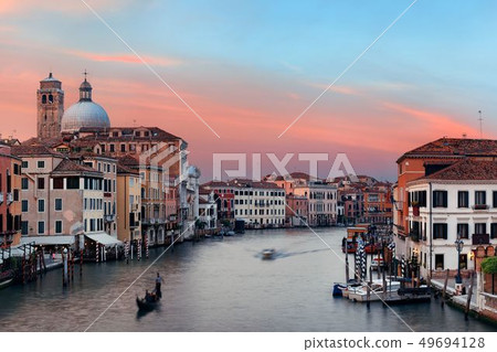 Venice grand canal gondola Venice grand canal gondola 49694128