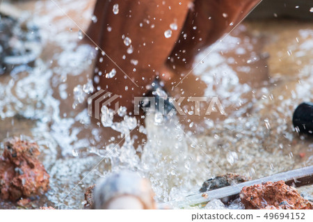 Repairing water supply pipes 49694152
