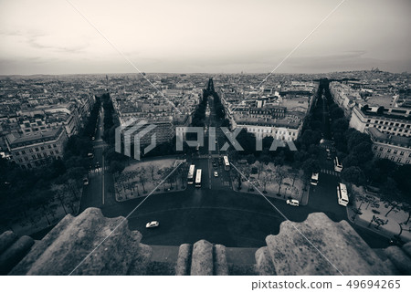 Paris rooftop view 49694265