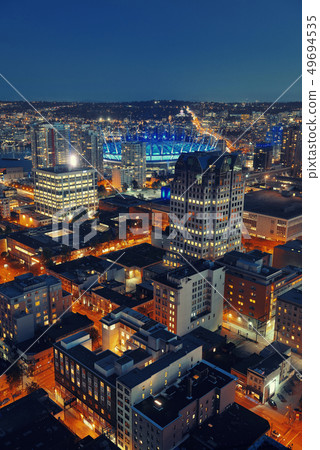 Vancouver rooftop view Vancouver rooftop view 49694535