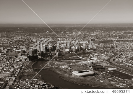 Newark downtown aerial 49695274