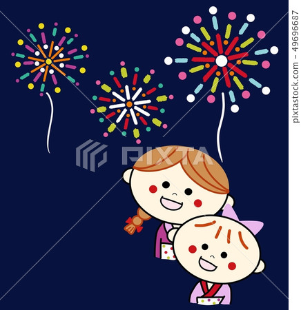 煙花匯演(女孩) 煙花匯演(女孩) 49696687