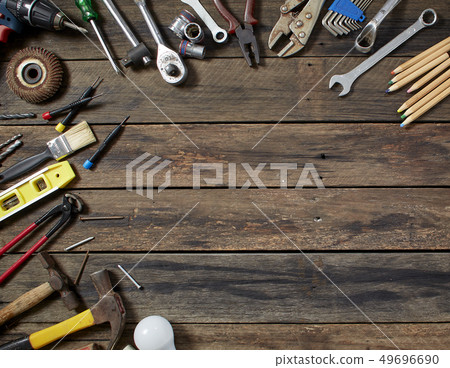 Old tools concept for Father's Day. 49696690