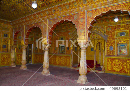 Private audience hall called as Anup Maha, Bikaner 49698101