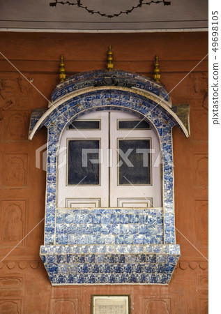 Marble window on the inner wall of Junagarh Fort Marble window on the inner wall of Junagarh Fort 49698105