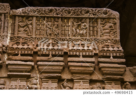 Carving details, Gondeshwar Temple, Sinnar, Nashik 49698415