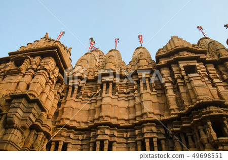 Beautifully carved idols, Jain Temple, Jaisalmer Beautifully carved idols, Jain Temple, Jaisalmer 49698551