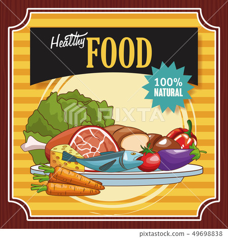 Healthy food poster 49698838