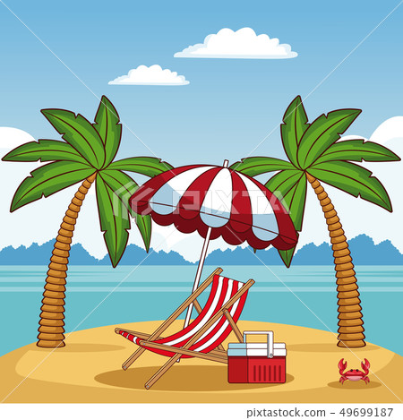 Beautiful summer beach Beautiful summer beach 49699187
