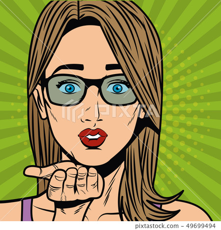 woman girl art pop comic retro female pretty 49699494