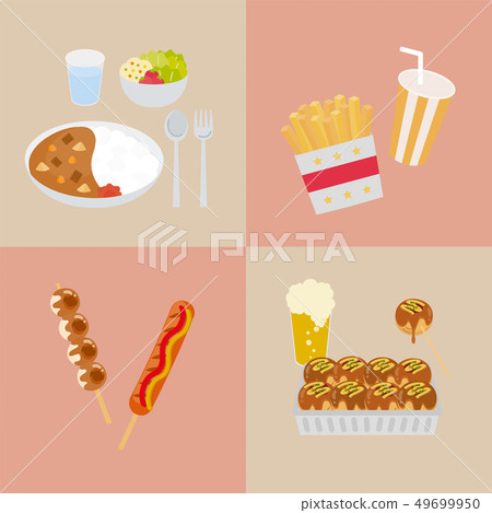 Japanese food (curry rice and stall menu) 49699950