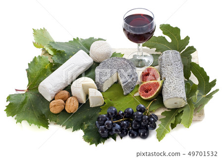 goat cheeses and fruits goat cheeses and fruits 49701532