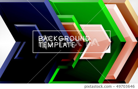 Abstract glossy techno arrows background 49703646