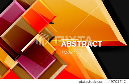 Squares and triangles geometrical background Squares and triangles geometrical background 49703742