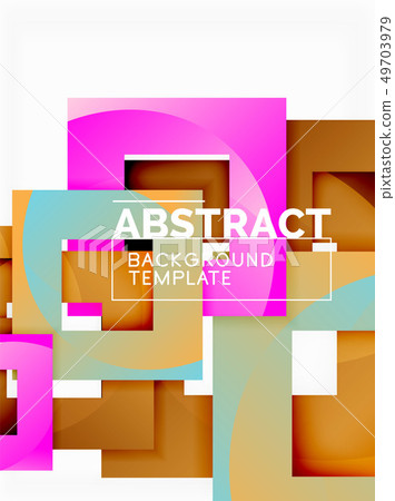 Color square composition with text. Geometric Color square composition with text. Geometric 49703979