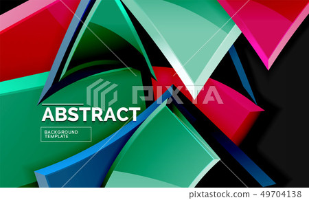 Glossy mosaic style geometric shapes - squares and Glossy mosaic style geometric shapes - squares and 49704138