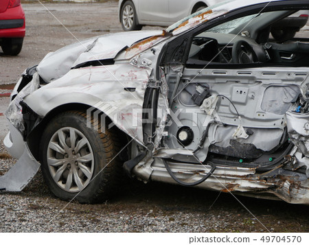 crashed Hyundai Solaris crashed Hyundai Solaris 49704570