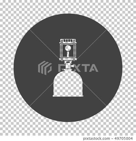 Camping gas burner lamp icon 49705804