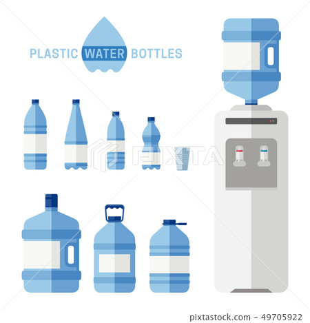 Plastic water bottles 49705922