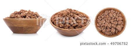 Bamboo wood bowl with organic granola cereal Bamboo wood bowl with organic granola cereal 49706782