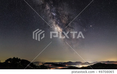 Clouds and Milky Way from Imari Onotake 49708065