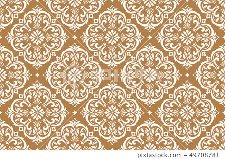Wallpaper in the style of Baroque. Seamless 49708781