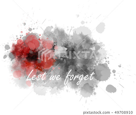 Lest we forget - abstract poppy 49708910