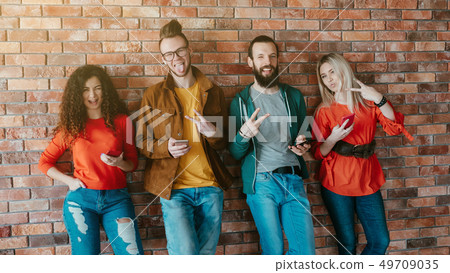 millennials happy generation modern smartphones millennials happy generation modern smartphones 49709035