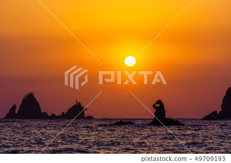 (Shizuoka Prefecture) Sunset at Nishi Izu and Otako Coast (Shizuoka Prefecture) Sunset at Nishi Izu and Otako Coast 49709193