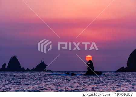 (Shizuoka Prefecture) Sunset at Nishi Izu and Otako Coast (Shizuoka Prefecture) Sunset at Nishi Izu and Otako Coast 49709198