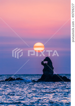 (Shizuoka Prefecture) Sunset at Nishi Izu and Otako Coast 49709227