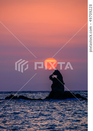 (Shizuoka Prefecture) Sunset at Nishi Izu and Otako Coast 49709228