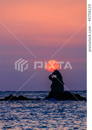 (Shizuoka Prefecture) Sunset at Nishi Izu and Otako Coast 49709229