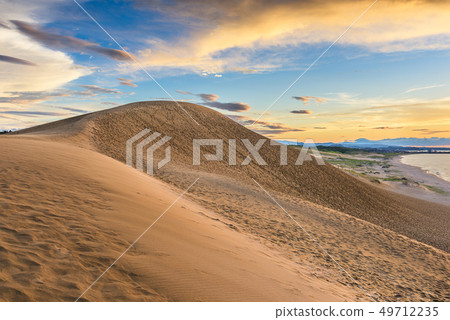Tottori, Japan sand dunes on the Sea of Japan. 49712235