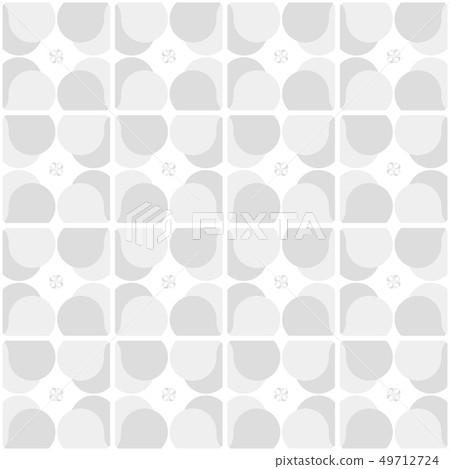 Retro flower pattern - seamless 49712724