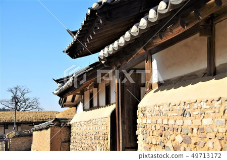 世界遺產/安東，河流傳統建築在韓國[韓國安東] 49713172