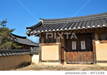 世界遺產/安東，河流傳統建築在韓國[韓國安東] 49713268