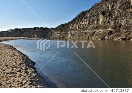 安東，河邊的河流，流過Maul河[韓國，安東] 49713377