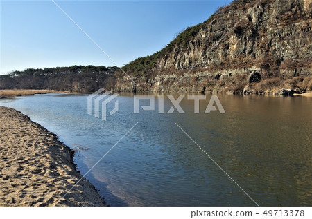 安東，河邊的河流，流過Maul河[韓國，安東] 49713378