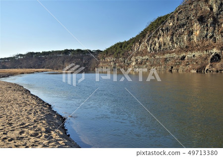 安東，河邊的河流，流過Maul河[韓國，安東] 49713380