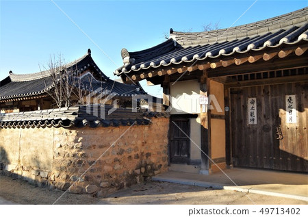 世界遺產/安東，河流傳統建築在韓國[韓國安東] 49713402
