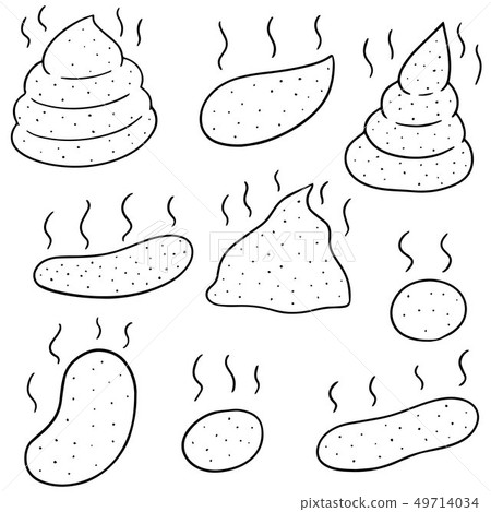 vector set of poop - Stock Illustration [49714034] - PIXTA