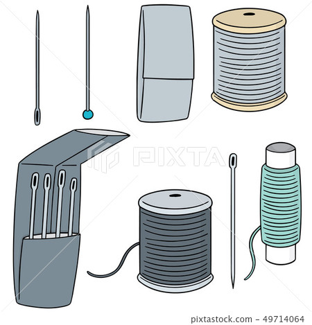 vector set of sewing accessories - Stock Illustration [49714064] - PIXTA