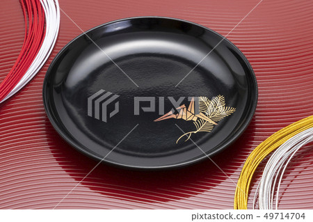 漆器盤子圖像/精細板/小板/漆器/輪島漆/ Mizuhiki 漆器盤子圖像/精細板/小板/漆器/輪島漆/ Mizuhiki 49714704