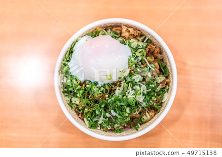 gyudon, donburimono, beef bowl 49715138
