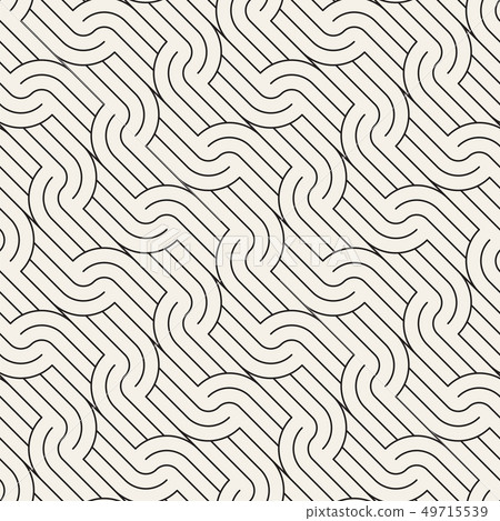 Vector seamless pattern. Geometric rounded... - Stock Illustration ...