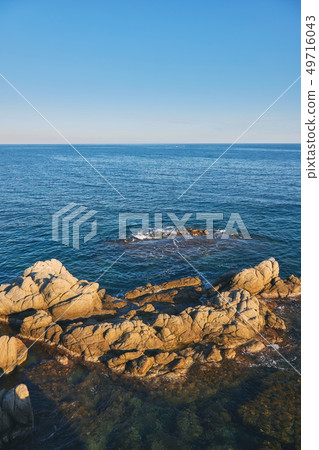 Mediterranean sea landscape with rock in Spain 49716043
