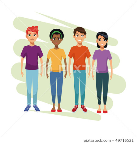 Young people cartoon 49716521