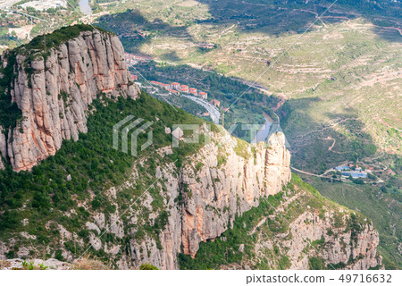 Breathtaking view to Montserrat mountain range on 49716632